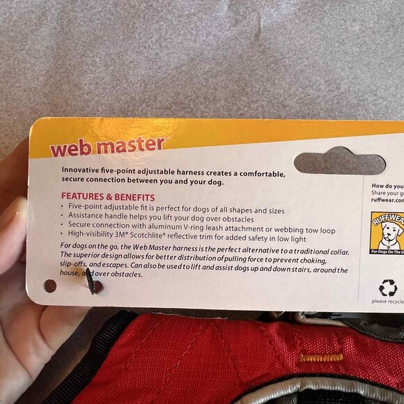 Ruffwear XXS Web Master Harness in Red - NWT - Picture 4 of 6